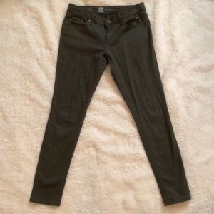 Mossimo olive green skinny jeans